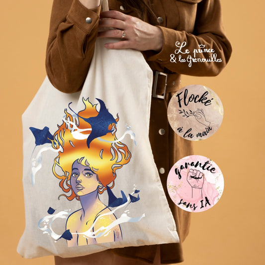 La reine des Raies - Tote bag en polyester