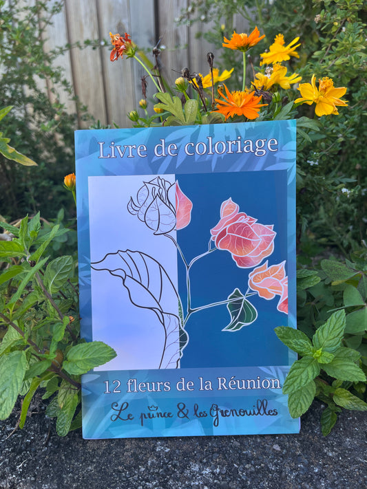 Cahier de coloriage Fleurs de La Réunion
