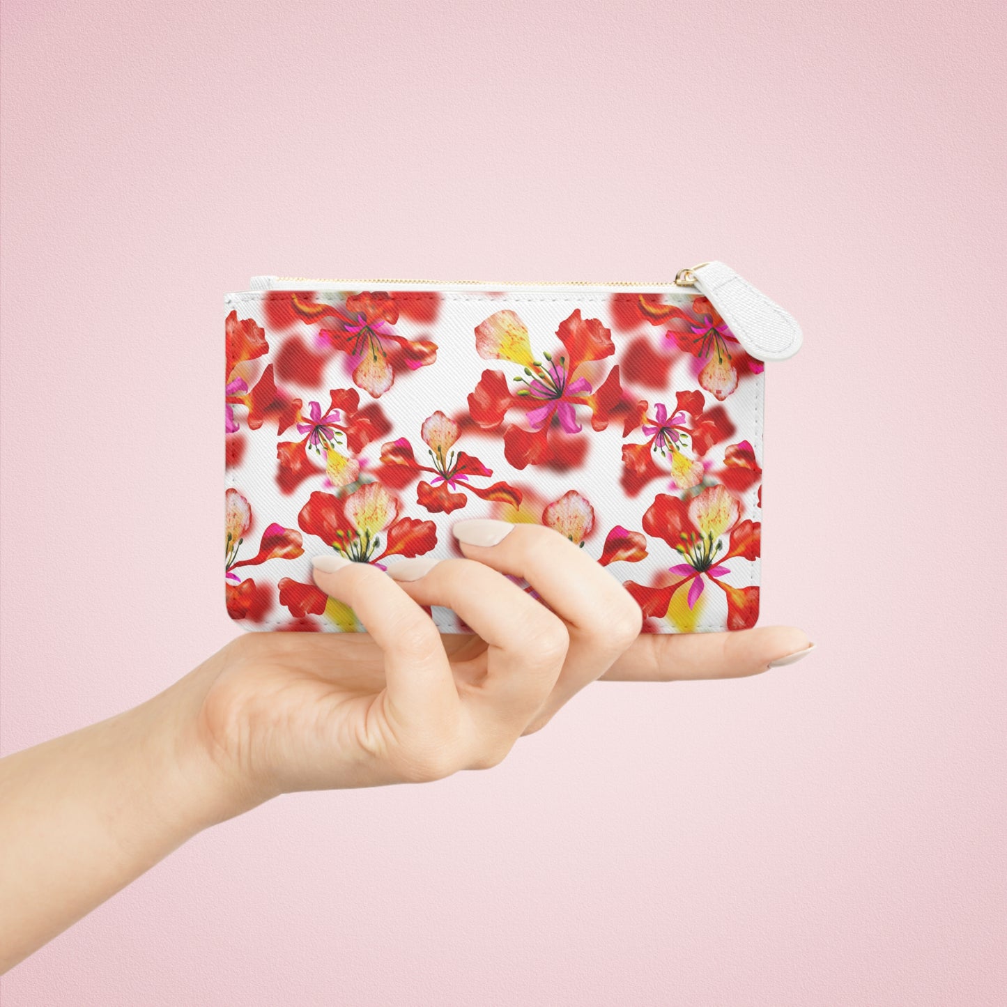 Flamboyants - Mini Clutch Bag - blanc