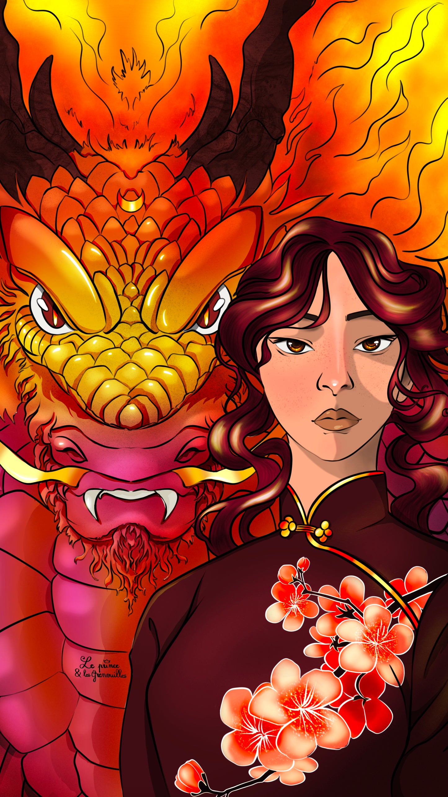 Shayna, dragon de lune, personnage original le prince et les grenouilles