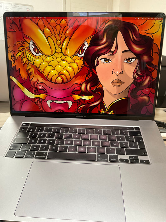 Sheryna, Moon Dragon - wallpaper for computer or tablet