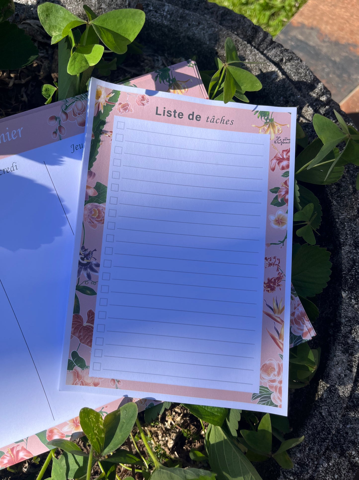 To-do list Flowers of Reunion Island