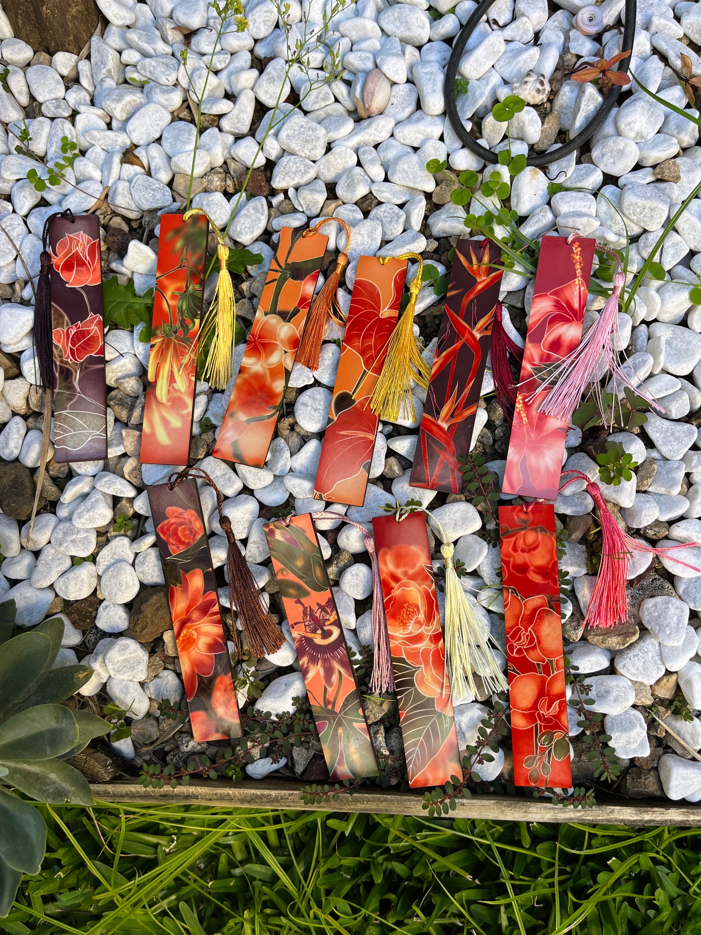Reunion Flowers bookmarks