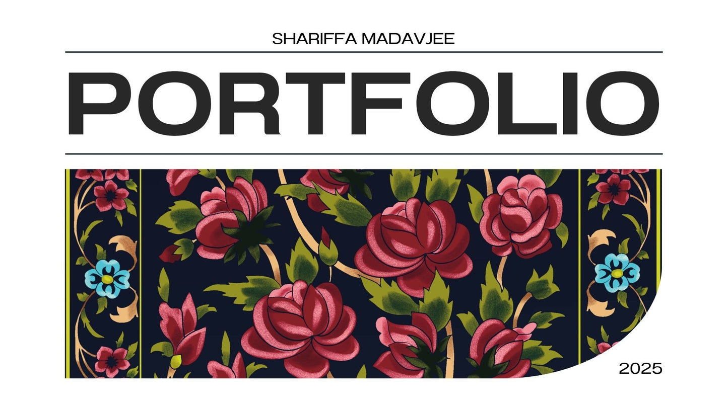 Portfolio 2025 de Shariffa Madavjee
