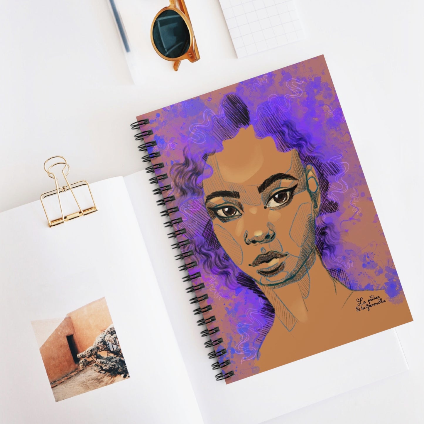 Purple - spiral notebook
