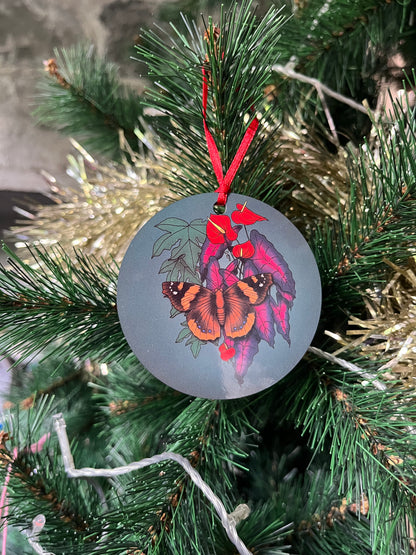 Bébêtes la kour - décoration ronde de sapin