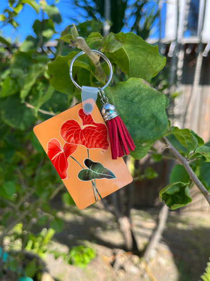 Porte-clés Fleurs de la Réunion