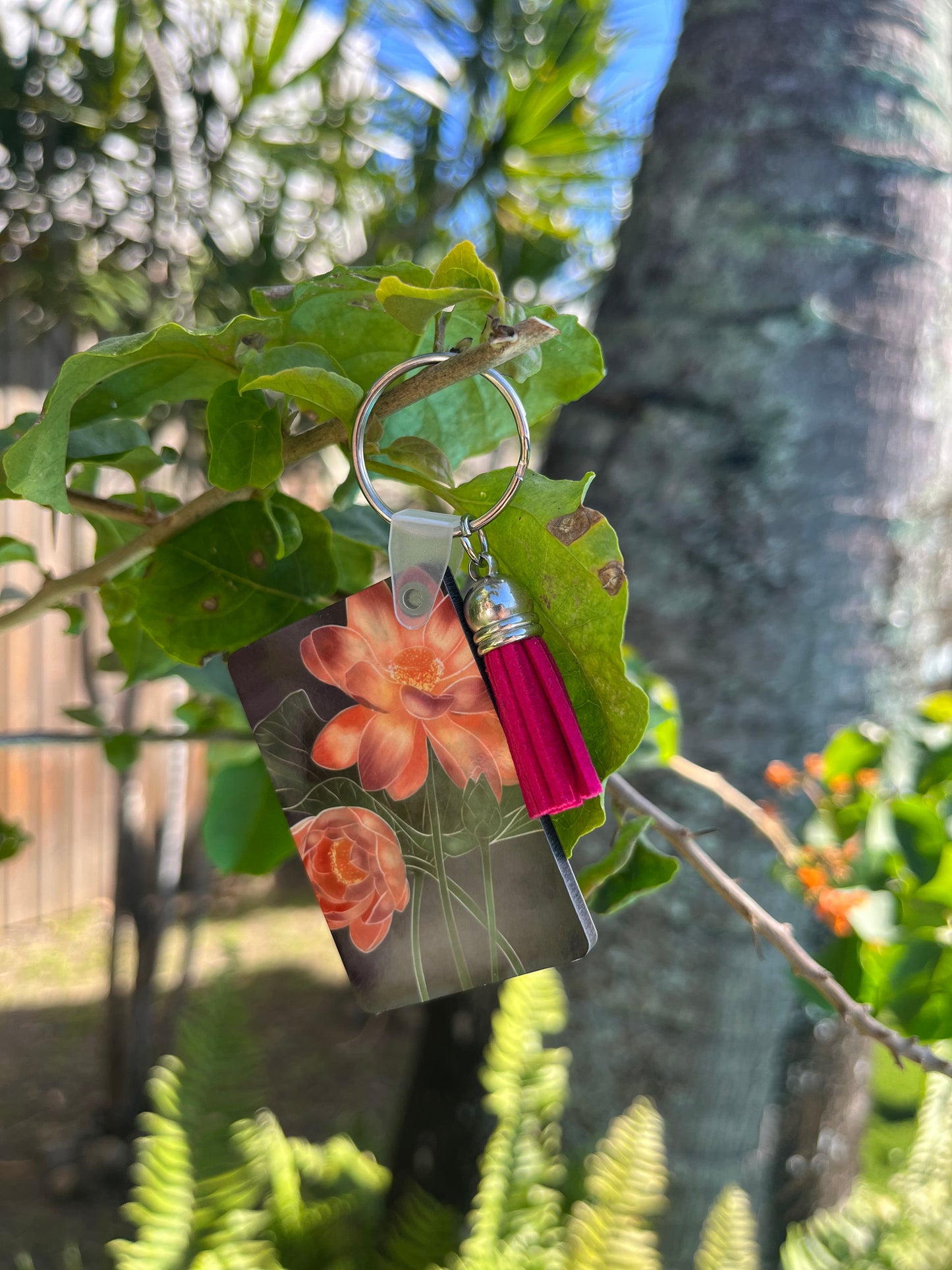 Porte-clés Fleurs de la Réunion