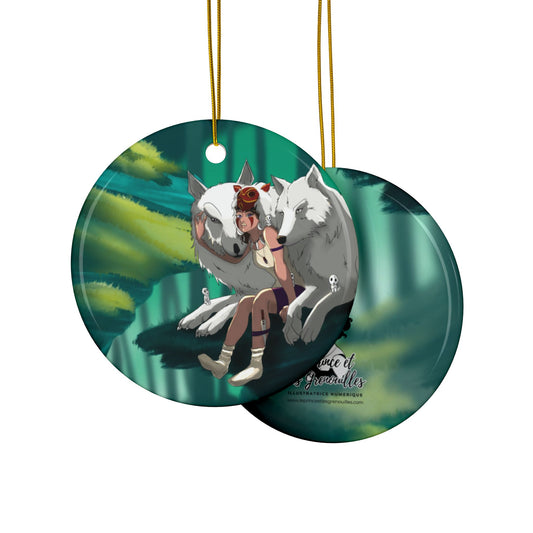 Princesse Mononoke - Décorations de Noel en céramique (1pc, 3pcs, 5pcs, 10pcs)