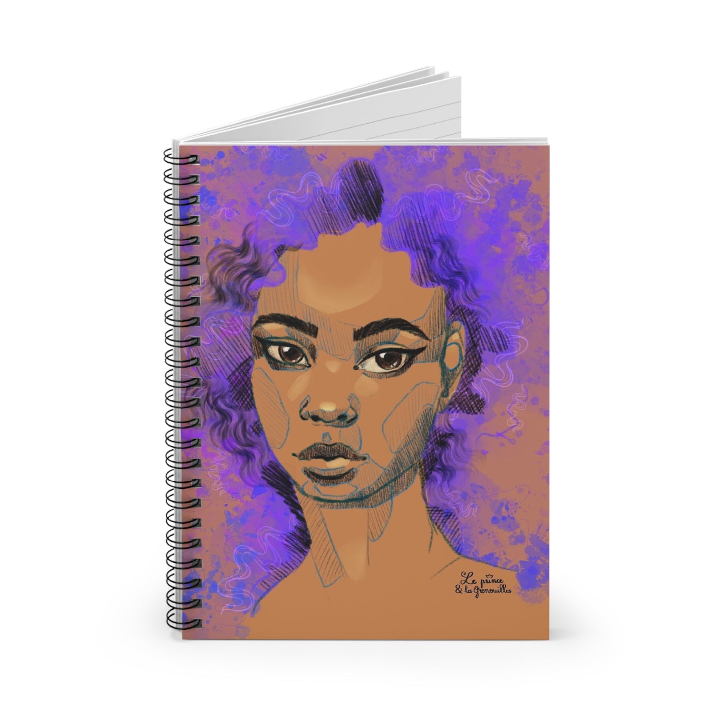Violet - carnet de notes à spirales