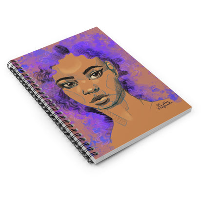 Violet - carnet de notes à spirales
