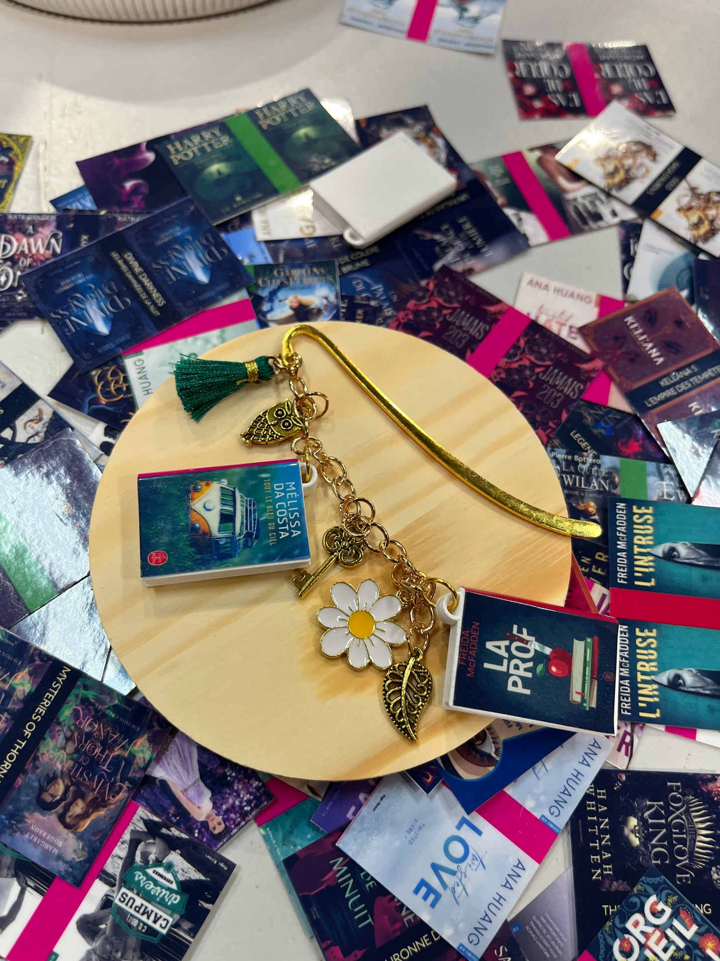 Atelier Mini Bookcharms du 23 Septembre au café librairie Soeurcières
