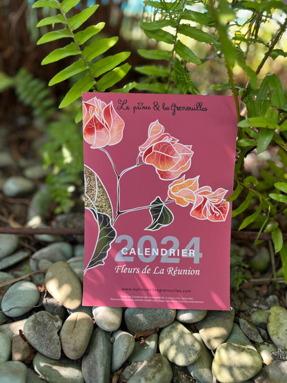 Calendrier 2024 Fleurs de La Réunion