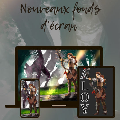 Fanart de Aloy personnage du jeux vidéo "Horizon Zero Dawn"