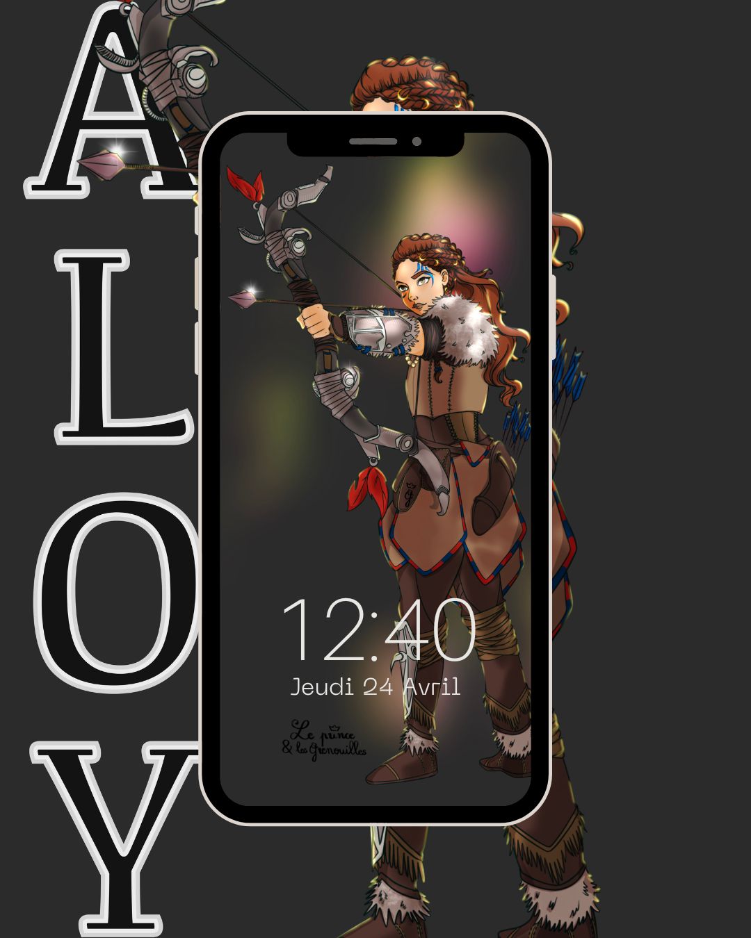 Fanart de Aloy personnage du jeux vidéo "Horizon Zero Dawn"