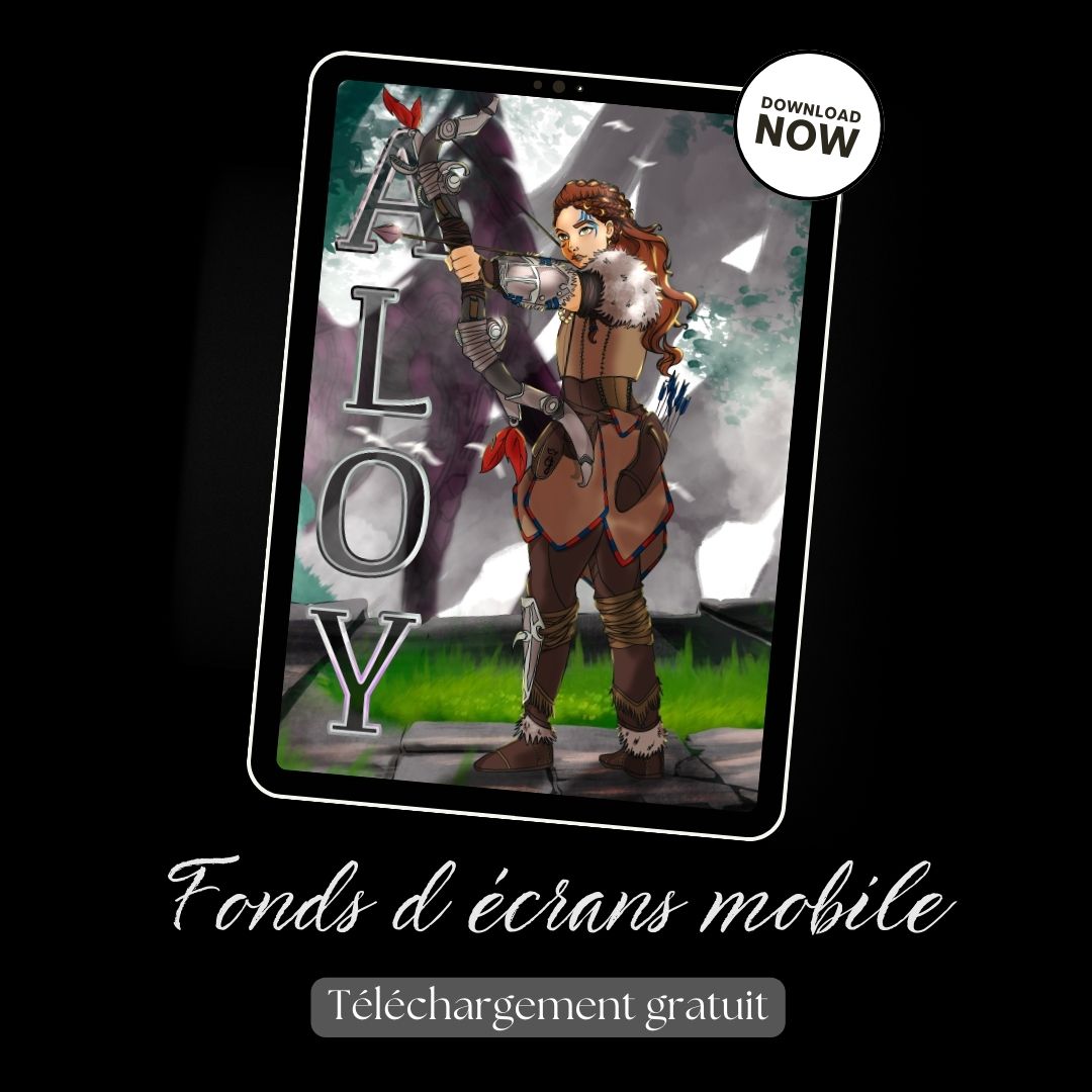 Fanart de Aloy personnage du jeux vidéo "Horizon Zero Dawn"