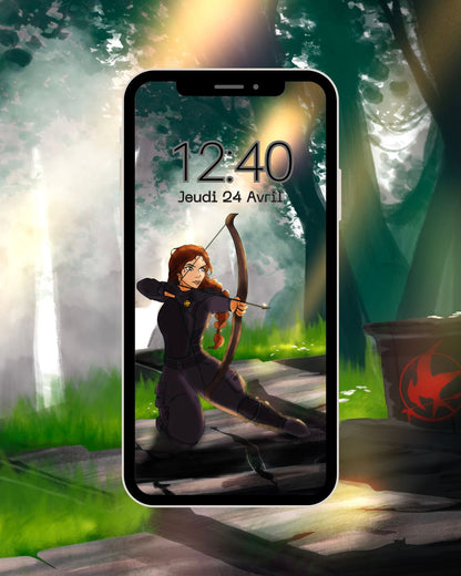 Fanart de Katniss Everdeen de la trilogie "Hunger Games"