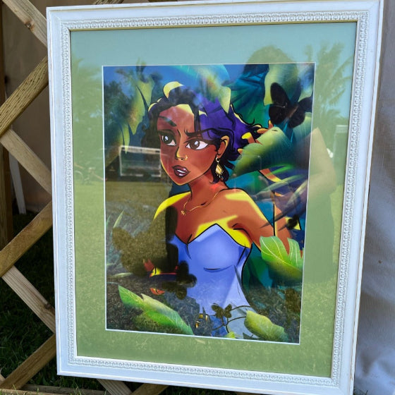 une aventurière dans les forets une amie de Lara Croft illustration numérique